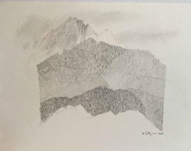 Landscapes 1994 - 2011, Drawing 4 by Marvin Saltzman