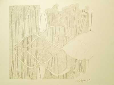 Trent River Winter 2011 - 2012, Drawing 5 by Marvin Saltzman