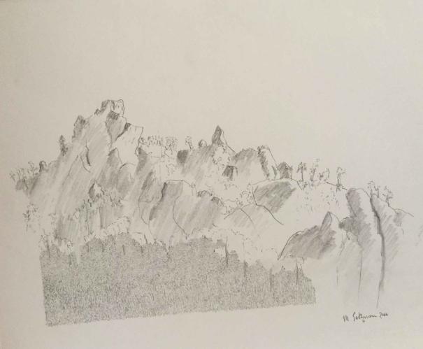 Landscapes 1994 - 2011, Drawing 5 by Marvin Saltzman