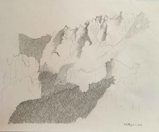 Landscapes 1994 - 2011, Drawing 1 by Marvin Saltzman