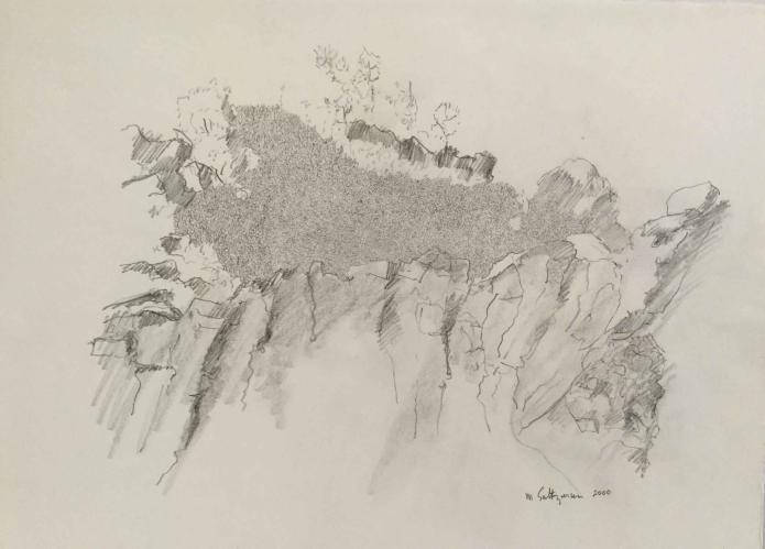 Landscapes 1994 - 2011, Drawing 8 by Marvin Saltzman