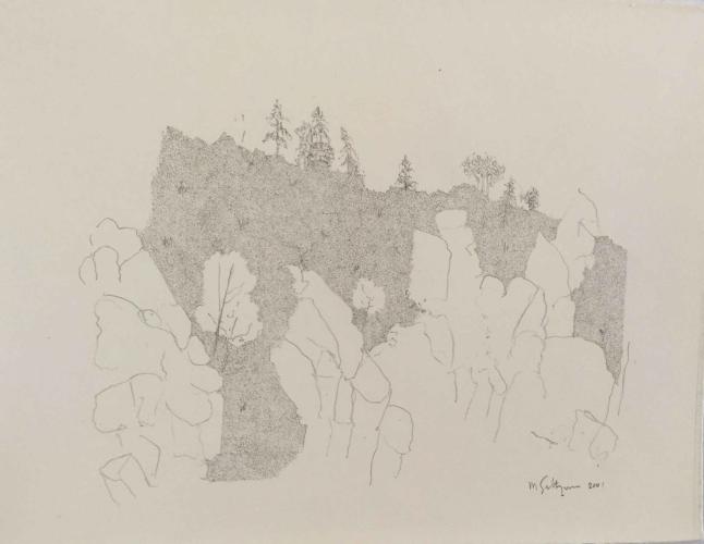 Landscapes 1994 - 2011, Drawing 9 by Marvin Saltzman